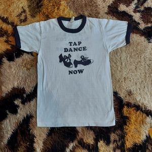 Original Vintage 1970s T-Shirt Tap Dance San Francisco 1980s